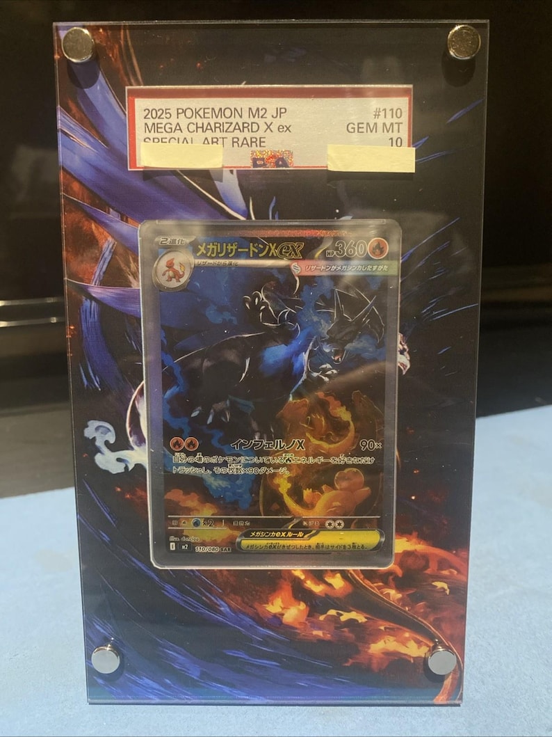 Charizard X EX PSA 10 Card - Japanese Pokémon Expansion Pack 110/080 - Mint Cond. for collectors image 1