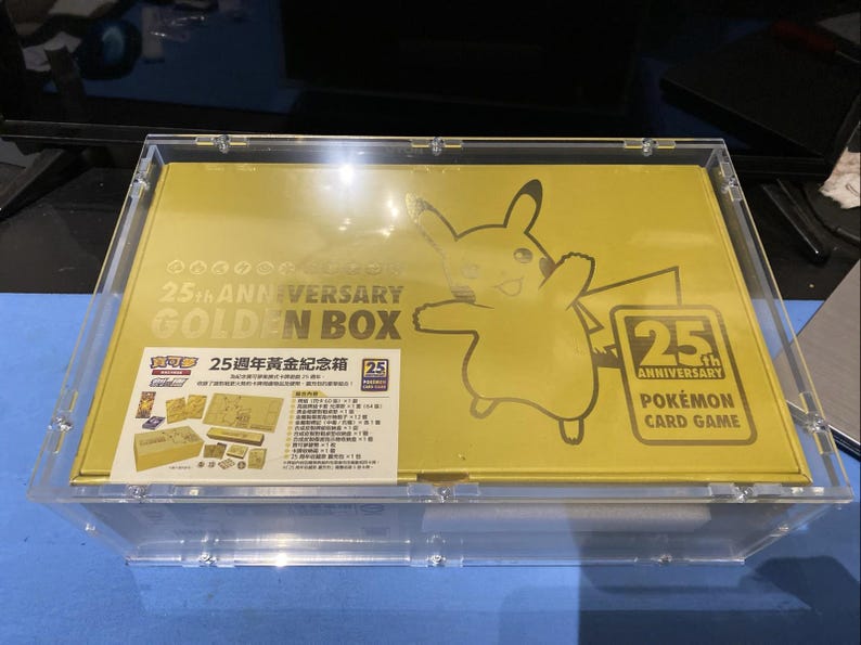 25th Anniversary Pikachu Card - Mint Sealed Acrylic Box - Collectible PSA 10 - Pokémon TCG Exclusive image 1