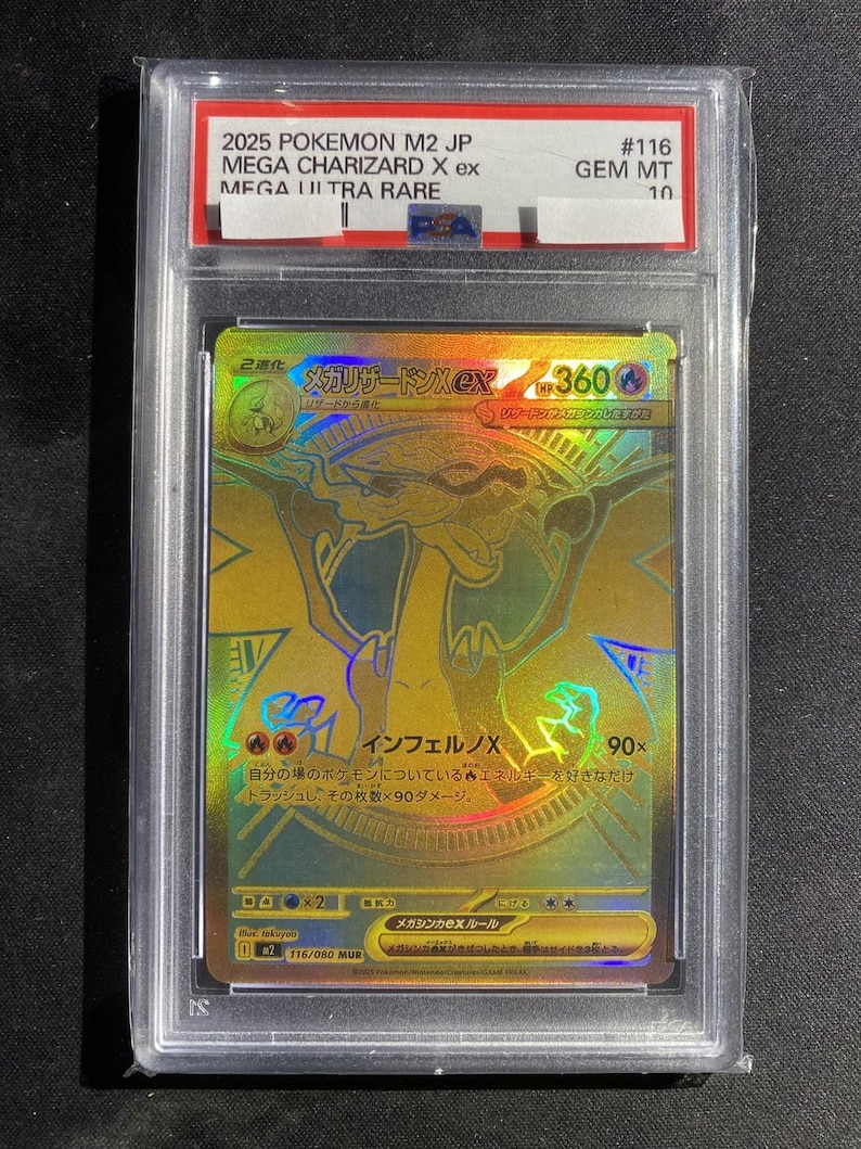 PSA 10 Mega Charizard X ex 116/080 Inferno X M2 Pokemon Card Jp Special Case image 3