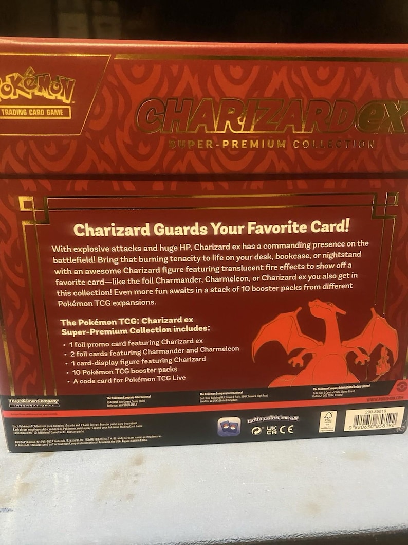 Pokemon Charizard EX Super Premium Collection - Sealed Acrylic Case, PSA 10 - Limited Edition 2025 image 9