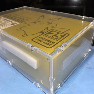 25th Anniversary Pikachu Card - Mint Sealed Acrylic Box - Collectible PSA 10 - Pokémon TCG Exclusive image 4