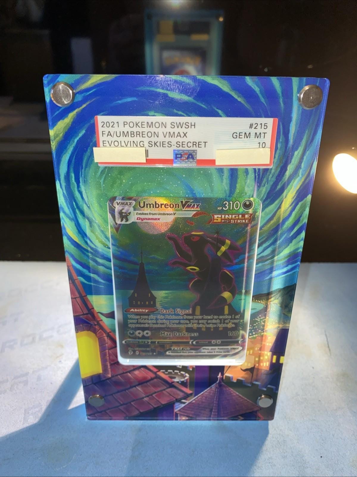 pokemon tcg evolving skies 095 203 umbreon vmax card 095/203 PSA 10 Pokmon Hit Points310 HP Form Umbreon VMAX 215/203 Evolving Skies