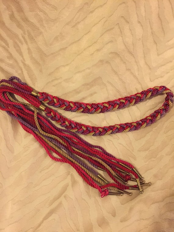 Happy Hippie Boho Braided Belt / or Head band