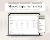 Notion Finance Tracker, Monthly Budget Tracker, Paycheck Budget Notion Template, Simple Expense Tracker, Budget Template, Money Tracker