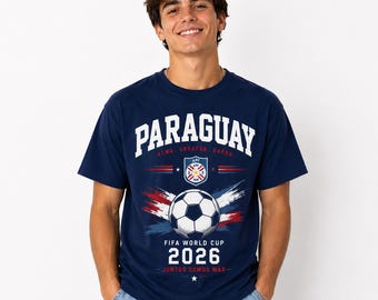 Paraguay Soccer Fan T-Shirt, FIFA World Cup 2026 Supporter Tee
