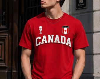 Camiseta de aficionado al fútbol de Canadá, camiseta de apoyo para la Copa Mundial 2026