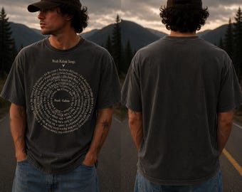 Camiseta Noah Kahan Songs Spiral, Merchandising de Stick Season, Camiseta Comfort Colors color marfil