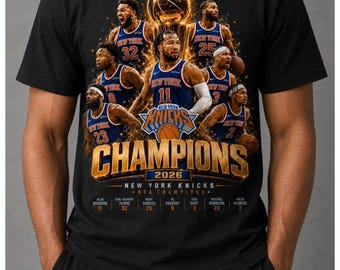 Camiseta de los New York Knicks 2026, Camiseta de campeones 2026, Camiseta de regalo para aficionados al baloncesto
