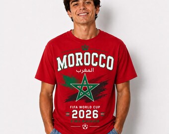 Morocco Soccer Fan Shirt 2026 FIFA World Cup Atlas Lions Pride Tee