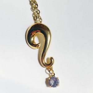 Vintage question mark necklace