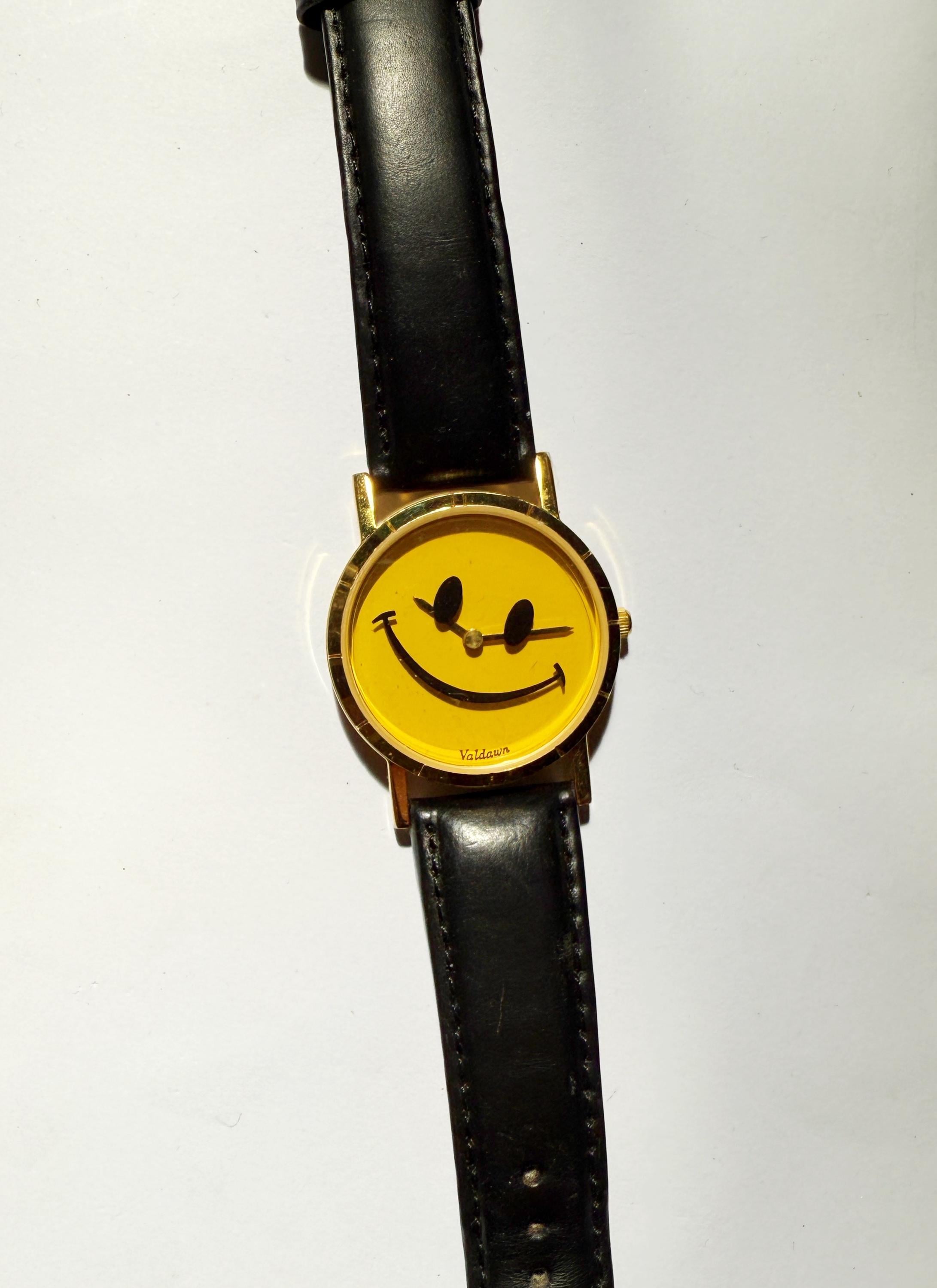 Vintage Smiley Face Watch - Etsy