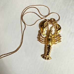 Vintage lobster necklace