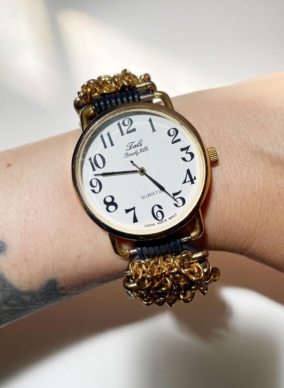 Vintage statement chain watch - image 4
