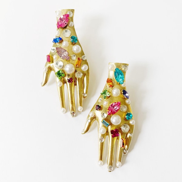 Vintage handoorbellen met strassteentjes