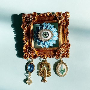 Gallery wall surrealist dream brooch