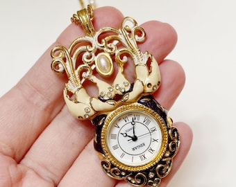 Vintage Edgar Berebi watch necklace