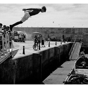 Leap of Faith | Black and White Fine Art Photography Print | Morocco Wall Art | Documentary Photography | High Quality Print