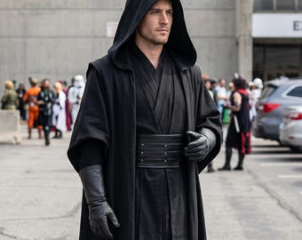 Sith Lord Cosplay Costume – Dark Side Jedi Robe Tunic Outfit Ensemble