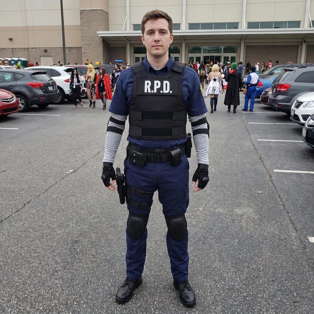 Leon Kennedy RPD Cosplay Costume Full Set | Resident Evil 2 Remake ...