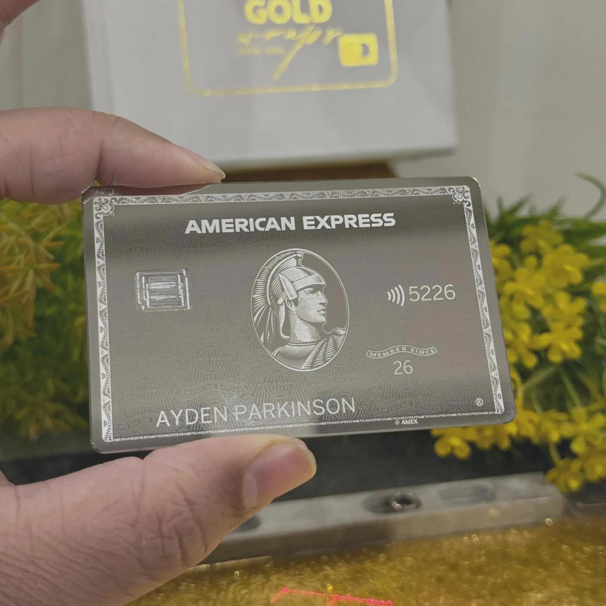 Metal Credit Card American Express - Etsy