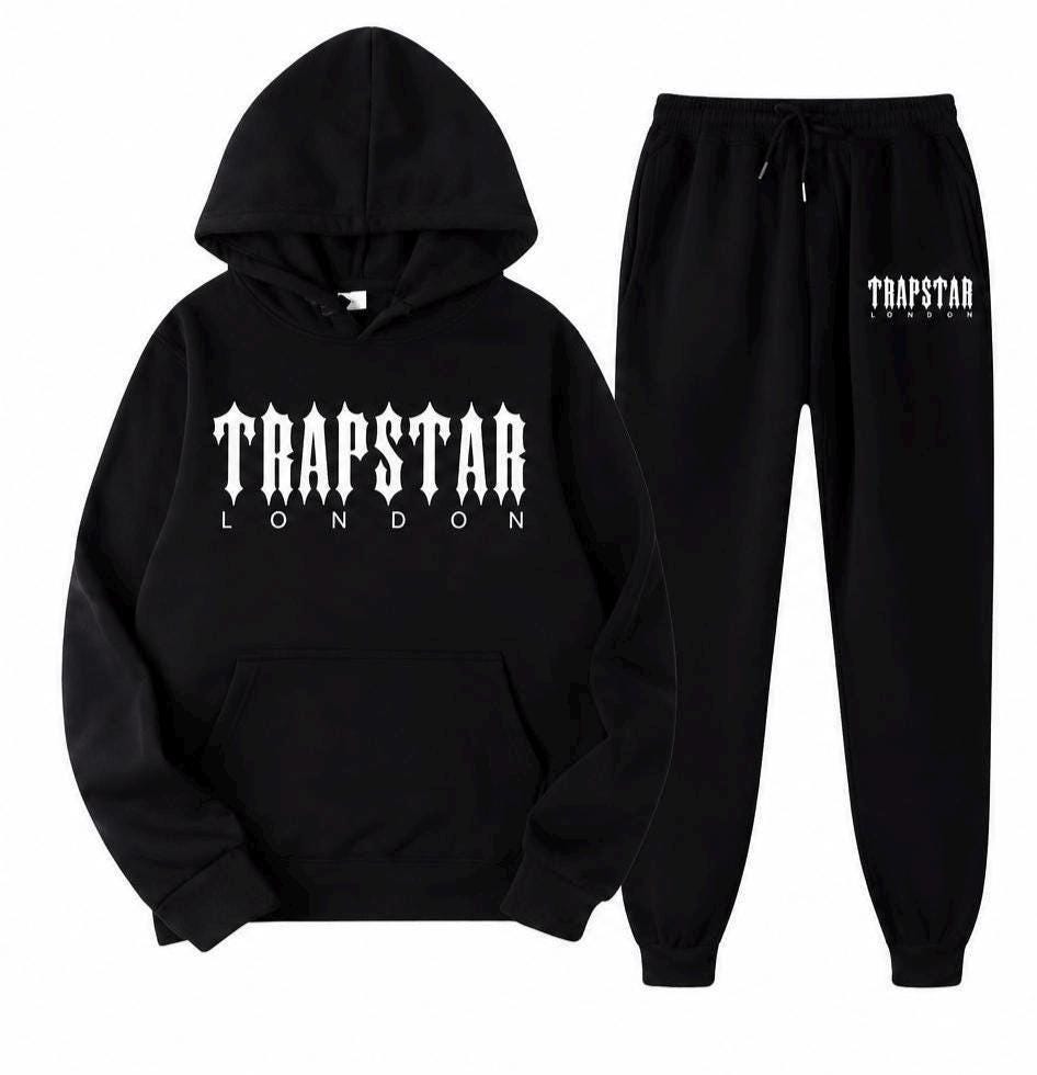 TRAPSTAR ブラック フード付きスウェット M上下 TRAPSTAR ブラック フード付きスウェット M上下 Trapstar tracksuit