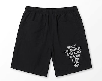 Stussy short vintage des années 90 streetwear skate surf board shorts unisexe hip hop