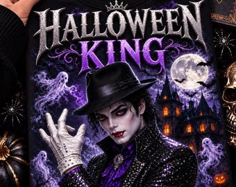 Halloween King Gothic Horror Shirt Design, Vampire, Haunted Mansion (Digital Download)