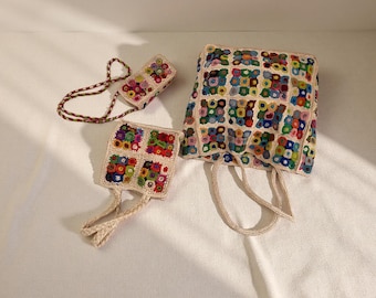 Madagascar Raffia Crochet Bag Handmade Summer Beach Tote Crossbody Purse Gift