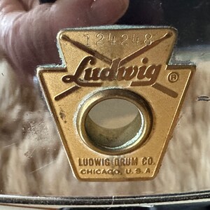 Vintage 1960's Ludwig Snare Drum image 3