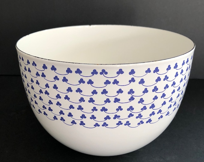 Vintage Mid Century Modern Enamelware Bowl Finnish Kaj Franck Etsy