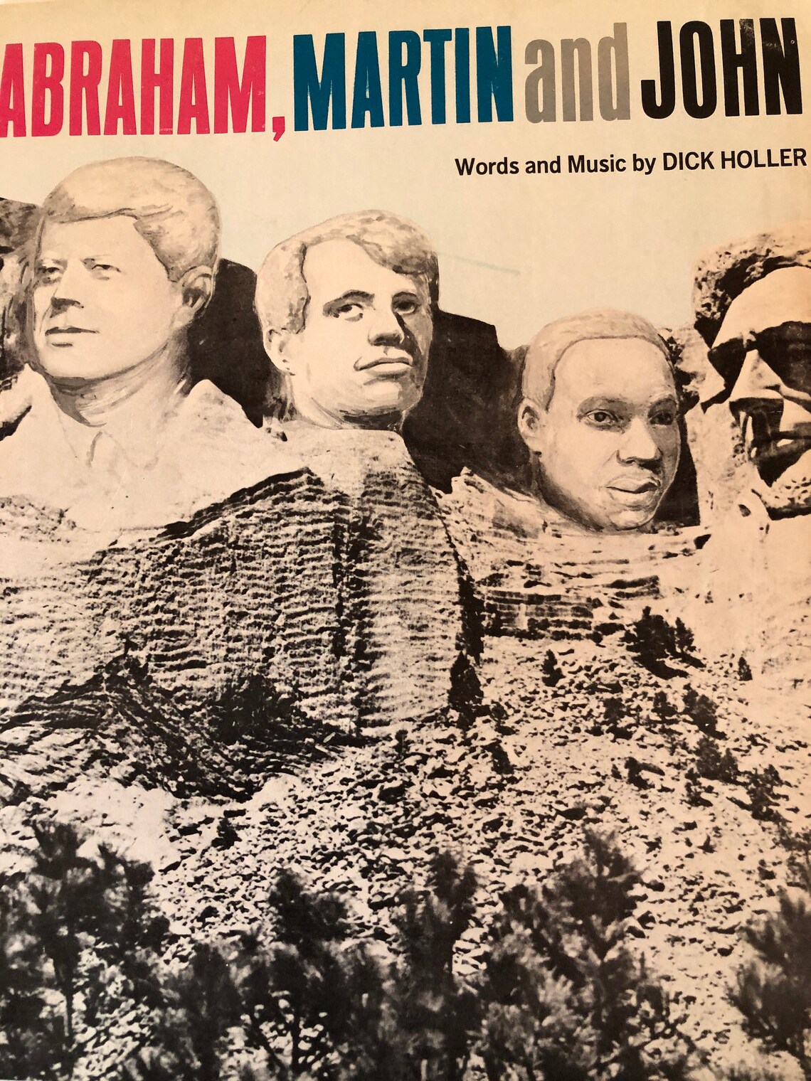 Vintage1968 Sheet Music Abraham Martin and John By Dick | Etsy
