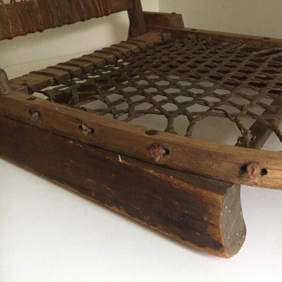 Vintage Snowshoe Canoe Seat