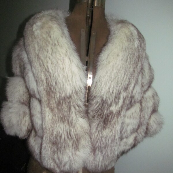 Vintage White Fox Custom Made by Freeman Fur Lawrence and New York