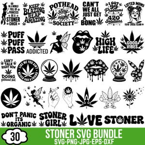 Pacchetto SVG per fumatori di marijuana, SVG foglia di marijuana, SVG fumo di erba, SVG foglia di marijuana, SVG vassoio per rollare, SVG erba, SVG cannabis natalizia, SVG psichedelico, per Cricut