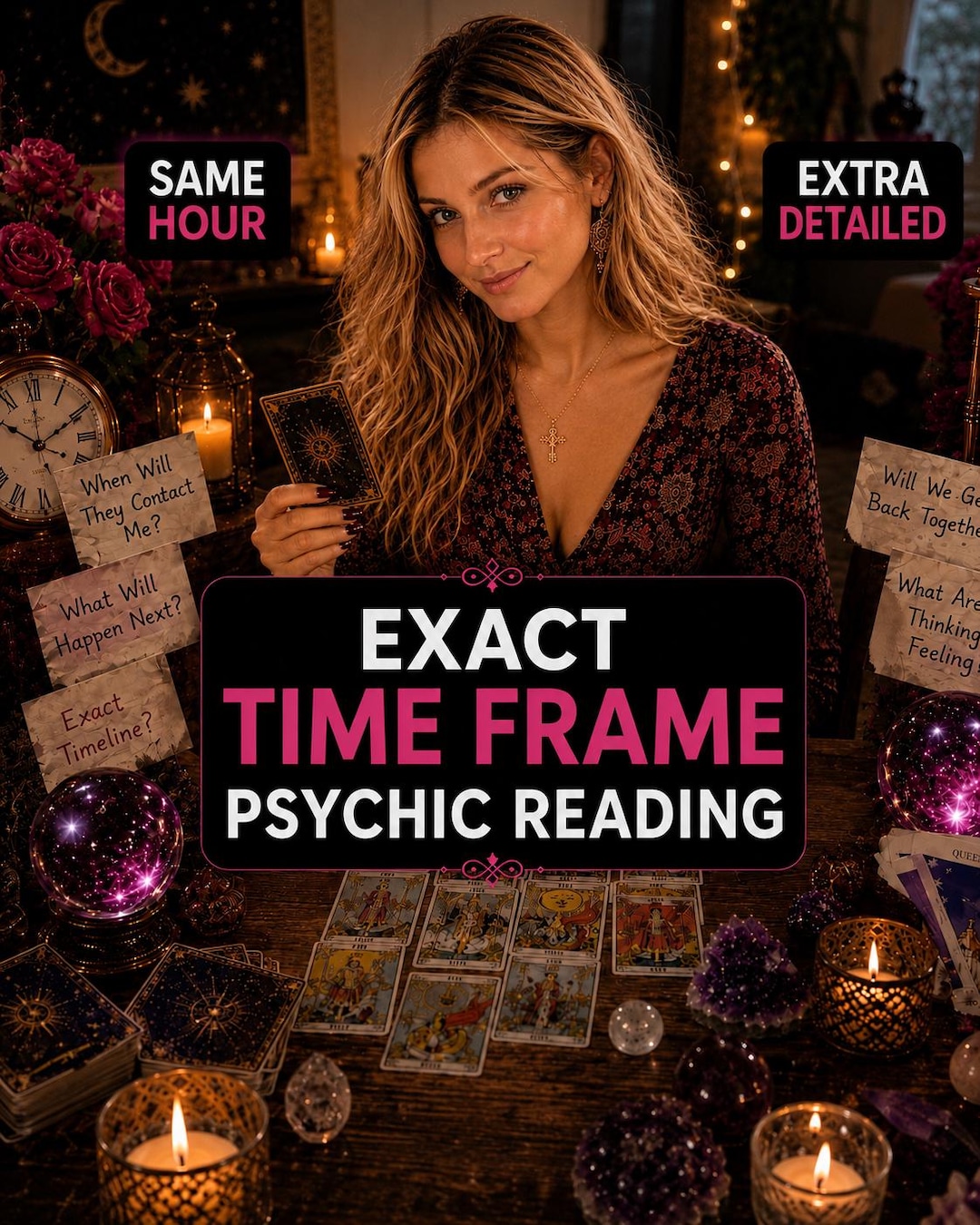 When Will It Happen? Same Hour Exact Time Frame Psychic Reading, Timing ...