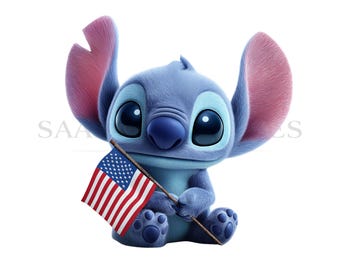 Stich PNG, Alien Clipart, Shirt-Design für Sublimation, 4