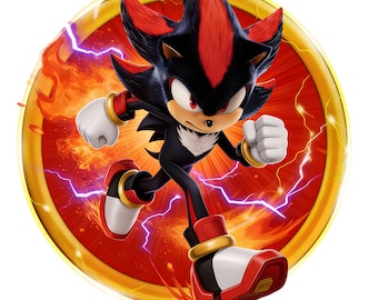 Sonic The Hedgehog PNG, Geburtstag Baby Shirt Design, Sonic Charakter Clipart Sofort Download