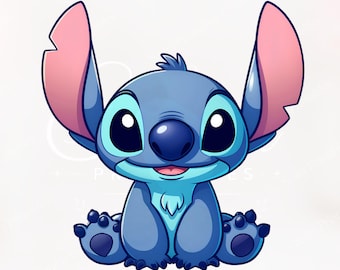 Stich PNG Clipart | Babyparty, Shirts, Basteln (Digitaler Download)