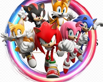 Sonic The Hedgehog Geburtstag PNG, Sonic Baby Shirt Design für Sublimation, sofortiger digitaler Download