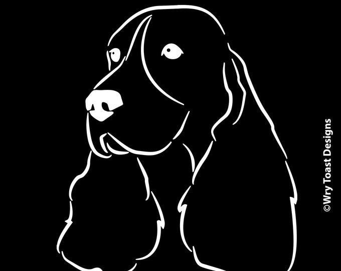 English Springer Spaniel Vinyl Car Decal - Etsy