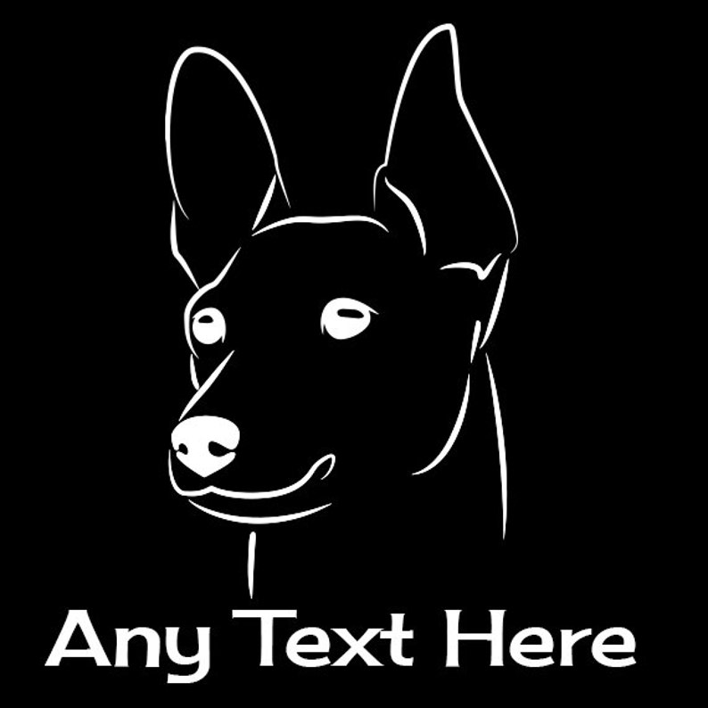 Toy Fox Terrier Vinyl Car Decal Etsy