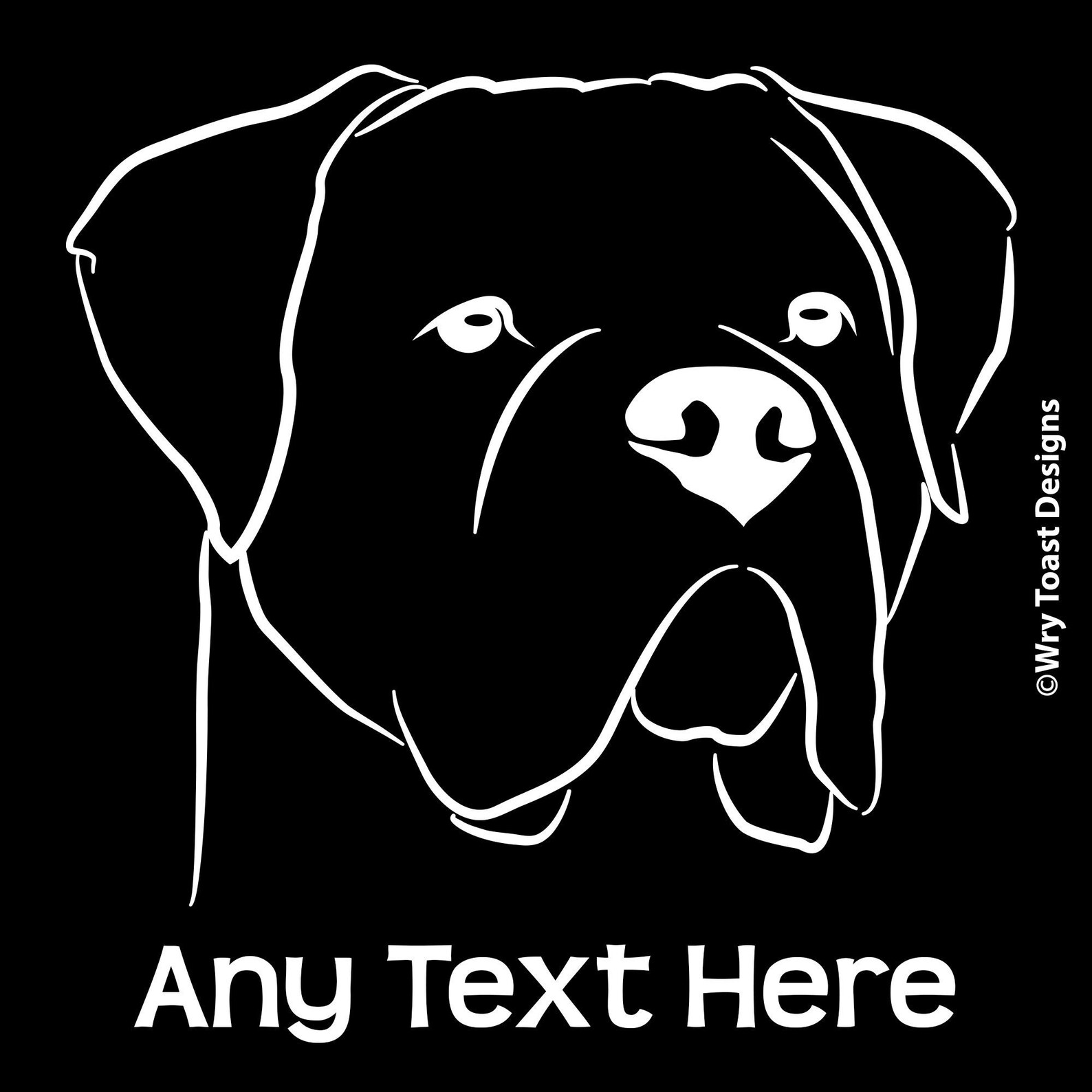 Cane Corso Uncropped Vinyl Car Decal Etsy