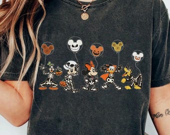 Comfort Colors® Mickey and Friends Halloween Shirt, Disney Halloween Shirt, Disneyland Costume Party Tee, Mickey and Minnie Halloween Shirt