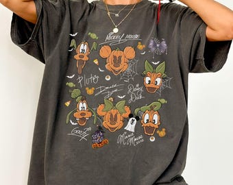 Mickey and Friends Pumpkin Disney Halloween Shirt, Mickey's Not So Scary Halloween Party 2026,WDW Disneyland Family Halloween Gift
