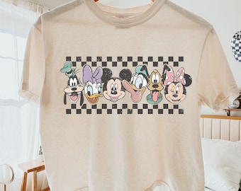 Boxy Cropped Comfort Colors Mouse Friends Shirt - Mouse and Friends - Family Trip - Summer Shirts Girls Best Day Ever Shirt Happiest Place