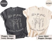Let's Go Girls, Custom Western Bachelorette Shirt, Cowgirl Bride Tee, Personalized Nashville Bach Shirts, Matching Country Bridal Squad