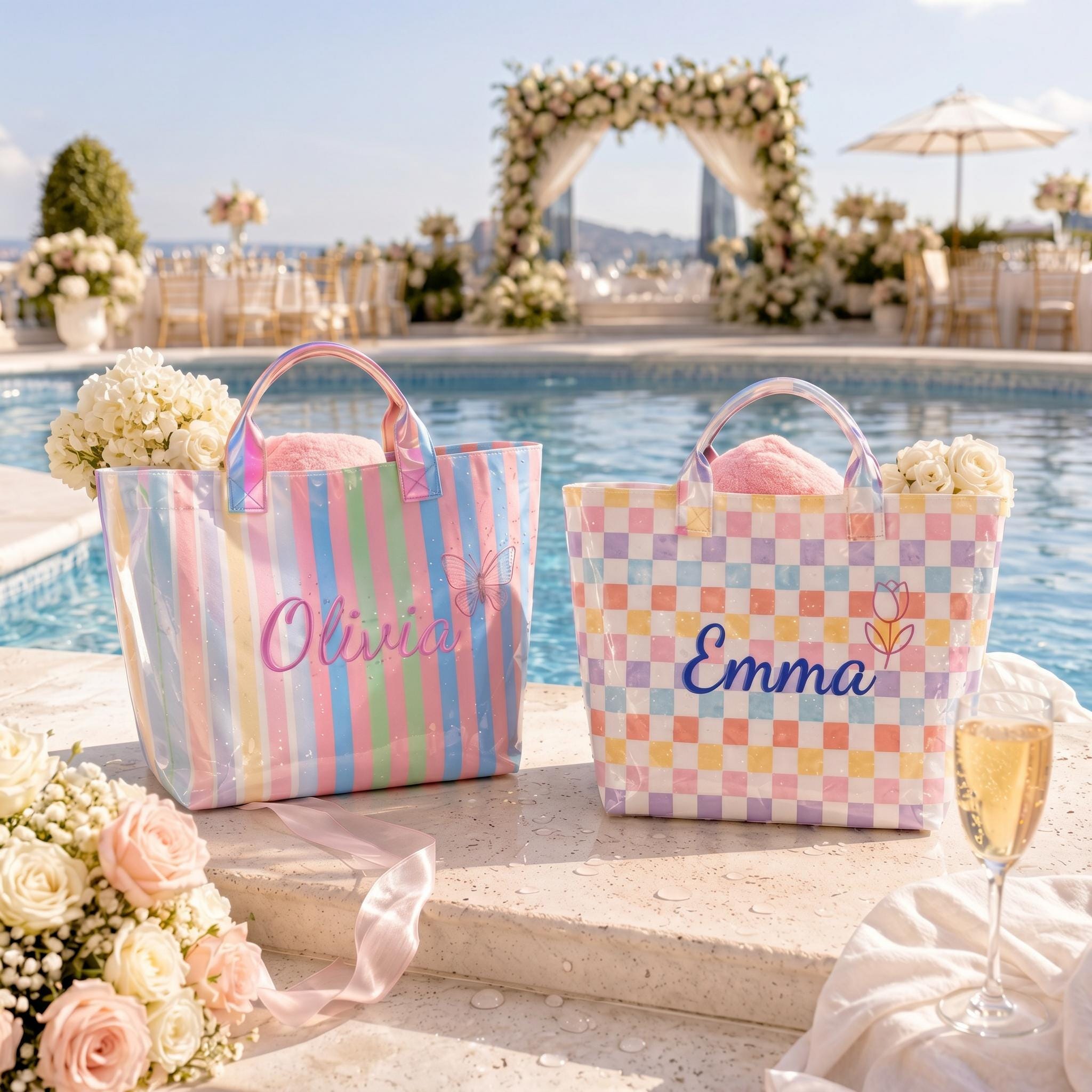 Personalized Waterproof Pool Tote Bag