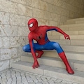 Red Blue Spider Superhero Costume Adult Milk Silk Zentai Bodysuit Cosplay Suit Halloween Comic Con Gift