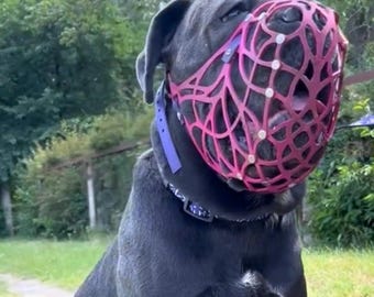Maßgefertigter Komfortmaulkorb für große Hunde, handgefertigt, Rottweiler, Cane Corso, Spanische Dogge G6