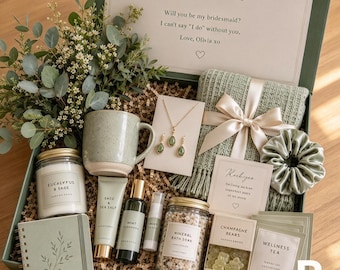 Coffret cadeau bien-être personnalisé pour elle, coffret spa sur mesure, soin relaxant et chaleureux, cadeau d'anniversaire pour une amie, cadeau de remerciement